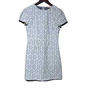 Brooks Brothers Women's Eyelet Dress Size 0 Multicolor Knee Length